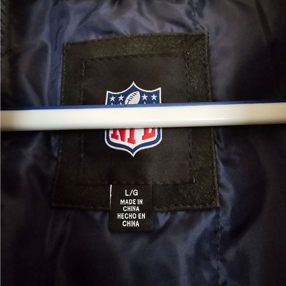 Mens G-III NFL Dallas Cowboys Varsity Suede Leather Jacket NWT - Picture 5 of 7